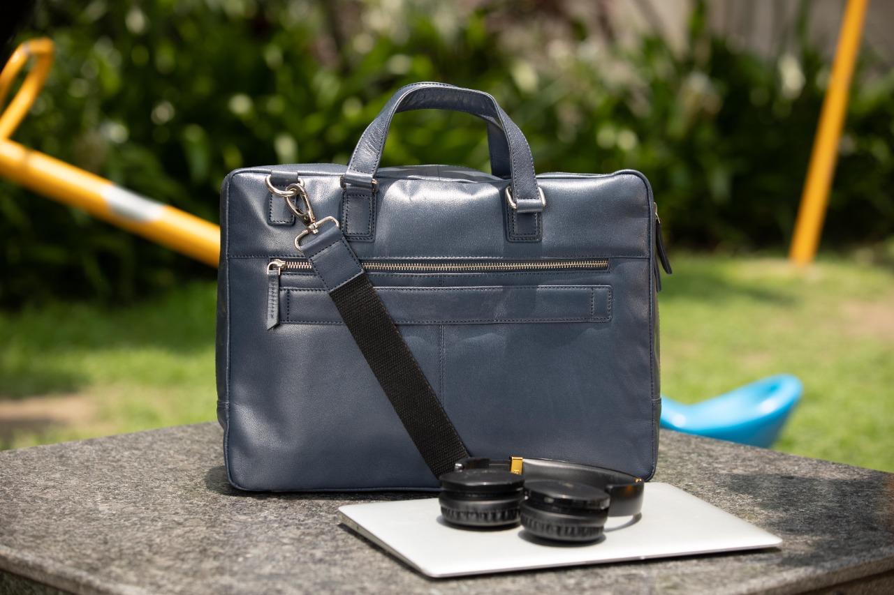 Leather office shoulder laptop bags