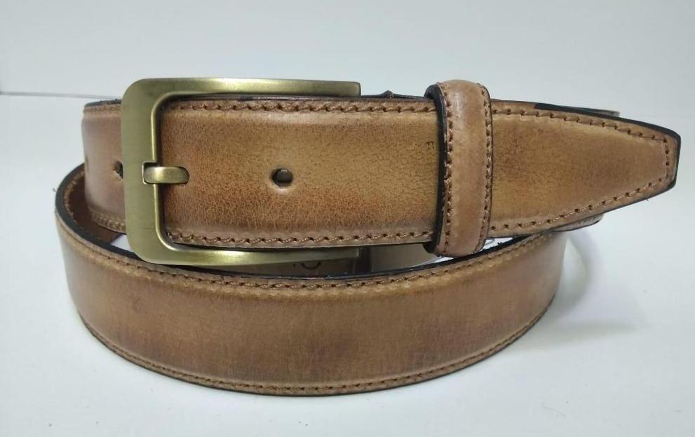 Reversible Leather Belt — interchangeable buckle